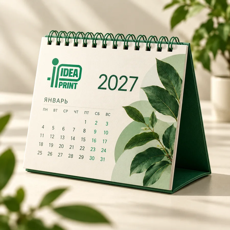Календари IdeaPrint: фирменный настольный календарь 2027 года